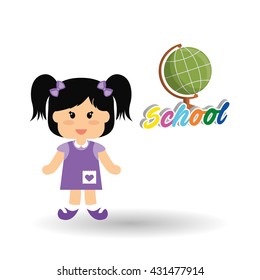 Education design. school icon. isolated illustration , vector