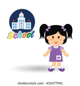 Education design. school icon. isolated illustration , vector