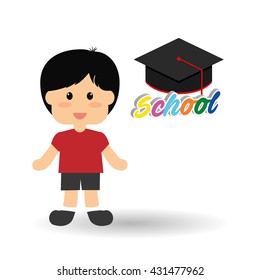 Education design. school icon. isolated illustration , vector