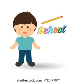 Education design. school icon. isolated illustration , vector