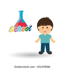 Education design. school icon. isolated illustration , vector
