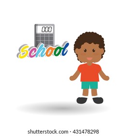 Education design. school icon. isolated illustration , vector