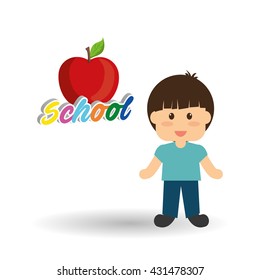 Education design. school icon. isolated illustration , vector