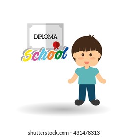 Education design. school icon. isolated illustration , vector