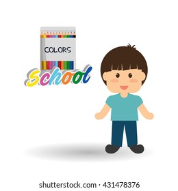 Education design. school icon. isolated illustration , vector