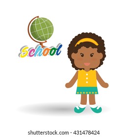 Education design. school icon. isolated illustration , vector