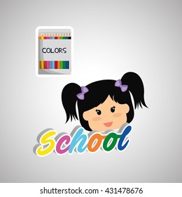 Education design. school icon. isolated illustration , vector