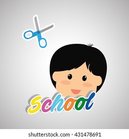 Education design. school icon. isolated illustration , vector