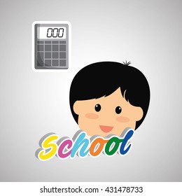Education design. school icon. isolated illustration , vector
