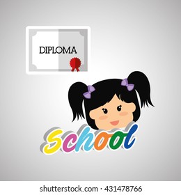 Education design. school icon. isolated illustration , vector