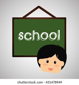 Education design. school icon. isolated illustration , vector