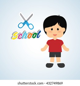Education design. school icon. isolated illustration , vector