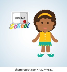 Education design. school icon. isolated illustration , vector