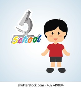 Education design. school icon. isolated illustration , vector