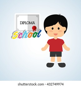 Education design. school icon. isolated illustration , vector