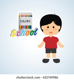 Education design. school icon. isolated illustration , vector