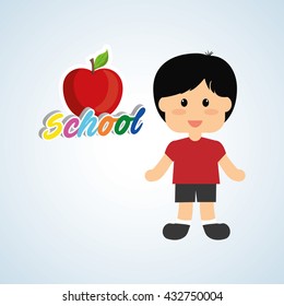 Education design. school icon. isolated illustration , vector