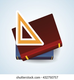 Education design. school icon. isolated illustration , vector
