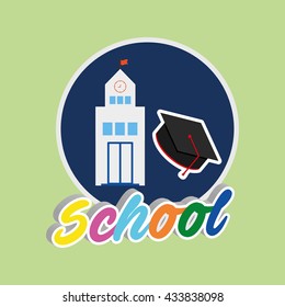 Education design. school icon. isolated illustration , vector