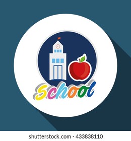 Education design. school icon. isolated illustration , vector