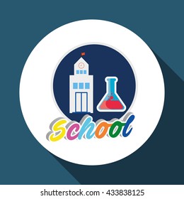 Education design. school icon. isolated illustration , vector