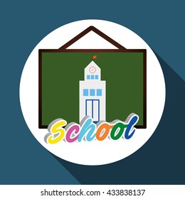 Education design. school icon. isolated illustration , vector