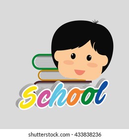 Education design. school icon. isolated illustration , vector