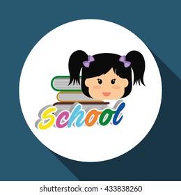 Education design. school icon. isolated illustration , vector