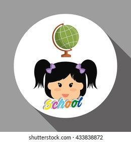 Education design. school icon. isolated illustration , vector