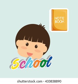 Education design. school icon. isolated illustration , vector