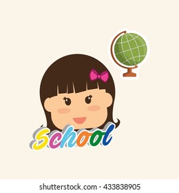 Education design. school icon. isolated illustration , vector