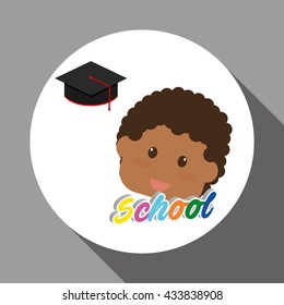 Education design. school icon. isolated illustration , vector