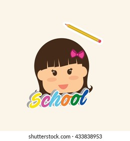 Education design. school icon. isolated illustration , vector