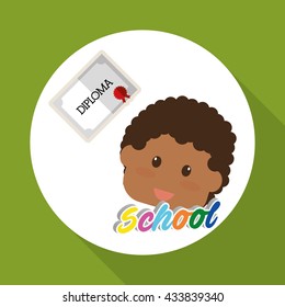 Education design. school icon. isolated illustration , vector