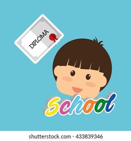 Education design. school icon. isolated illustration , vector