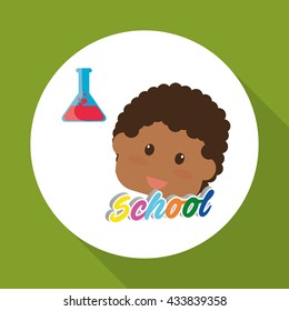 Education design. school icon. isolated illustration , vector