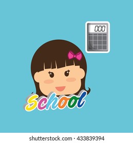 Education design. school icon. isolated illustration , vector