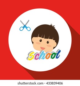 Education design. school icon. isolated illustration , vector