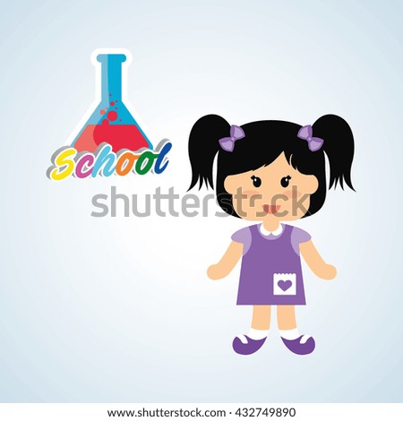 Education design. school icon. isolated illustration , vector