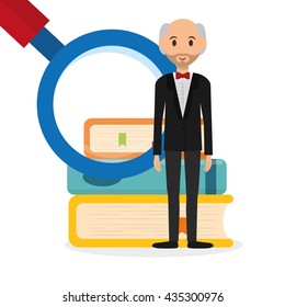 Education design. University icon. Colorfull and isolated illustration