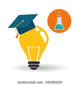 Education design. University icon. Colorfull and isolated illustration