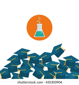 Education design. University icon. Colorfull and isolated illustration