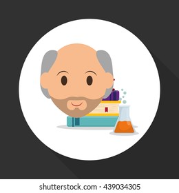 Education design. University icon. Colorfull and isolated illust