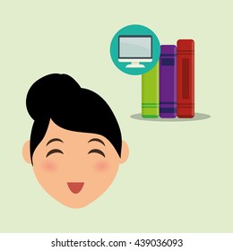 Education design. University icon. Colorfull and isolated illustration, people avatar