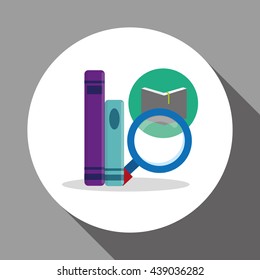 Education design. University icon. Colorfull and isolated illust