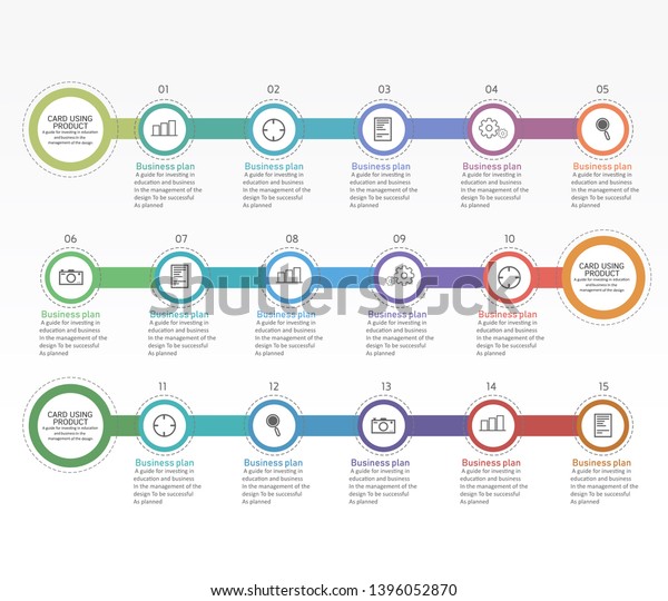 Education Diagram There 15 Steps Level Stock Vector (Royalty Free ...