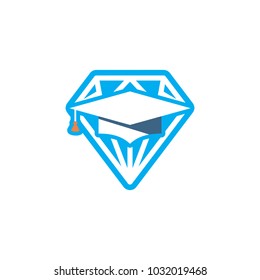 Education Diamond Logo Icon Design