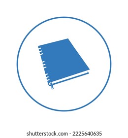 Education diary spiral notebook icon | Circle version icon |
