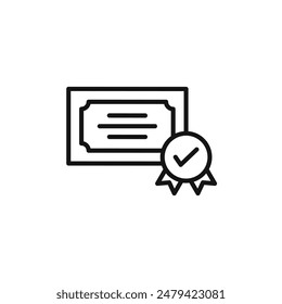 Education Diploma Icon Ideal for Graduation and Certification