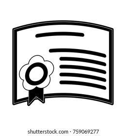 Education diploma isolated